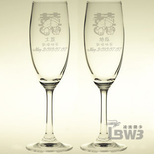 情侣水晶杯 创意结婚礼物 特别新婚礼品 个性定制刻字 婚庆用品女