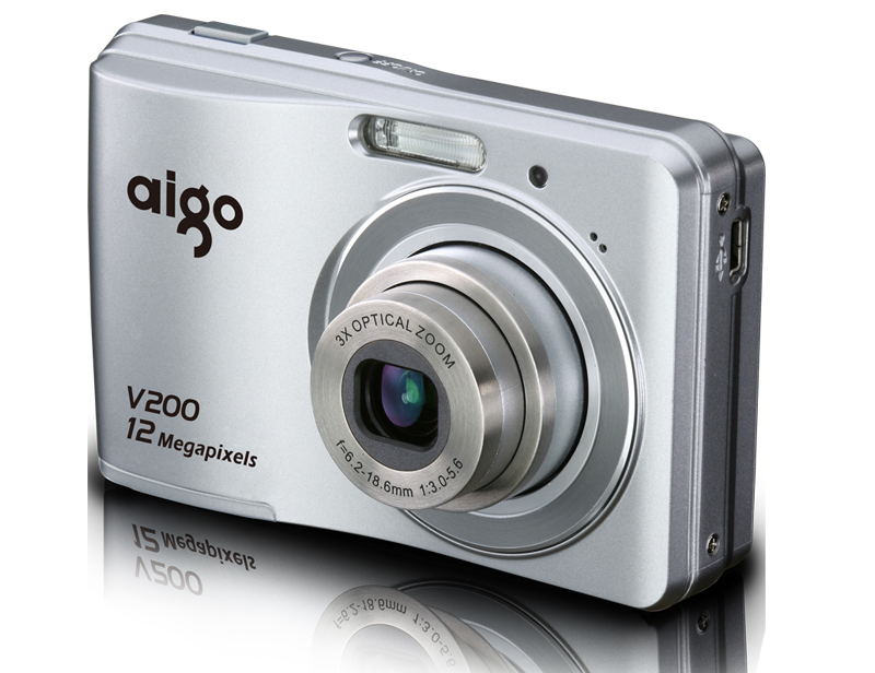 Aigo爱国者数码相机 V200智能防抖 可作电脑摄像头1200w像素 包邮