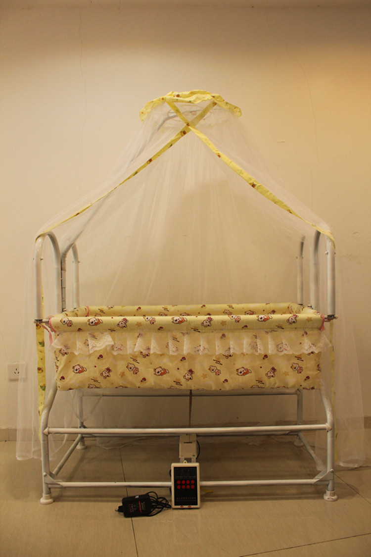 婴儿摇篮床 自动电动上下升降 音乐 声控智能 宝宝睡床