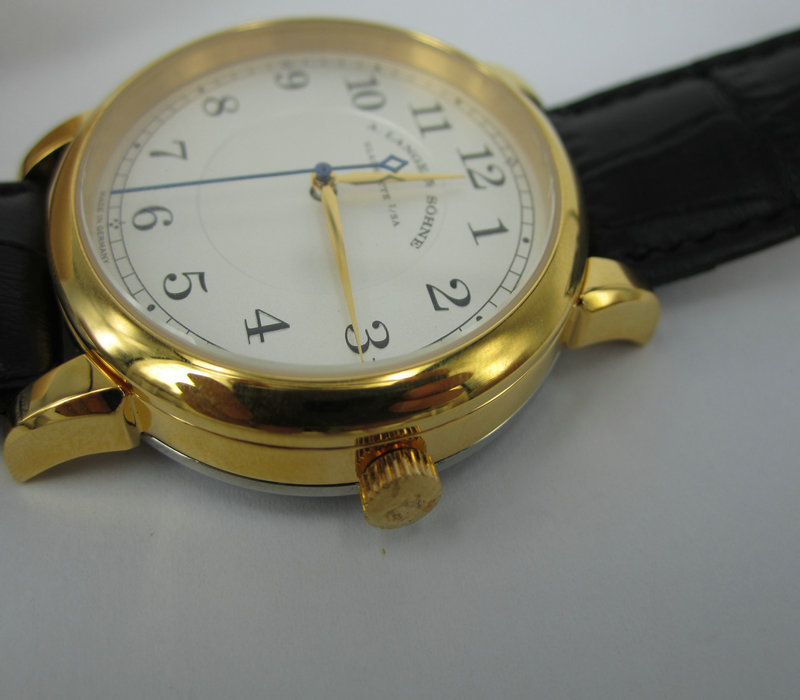 朗格 手动机芯  金色手表