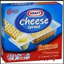AUV澳洲代购 Karft卡夫奶酪芝士蘸酱高钙饼干 儿童最爱内含6小盒