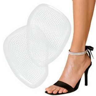 欧凯斯 硅胶透明前掌鞋垫 缓冲 按摩 止滑 带包装1对 25g