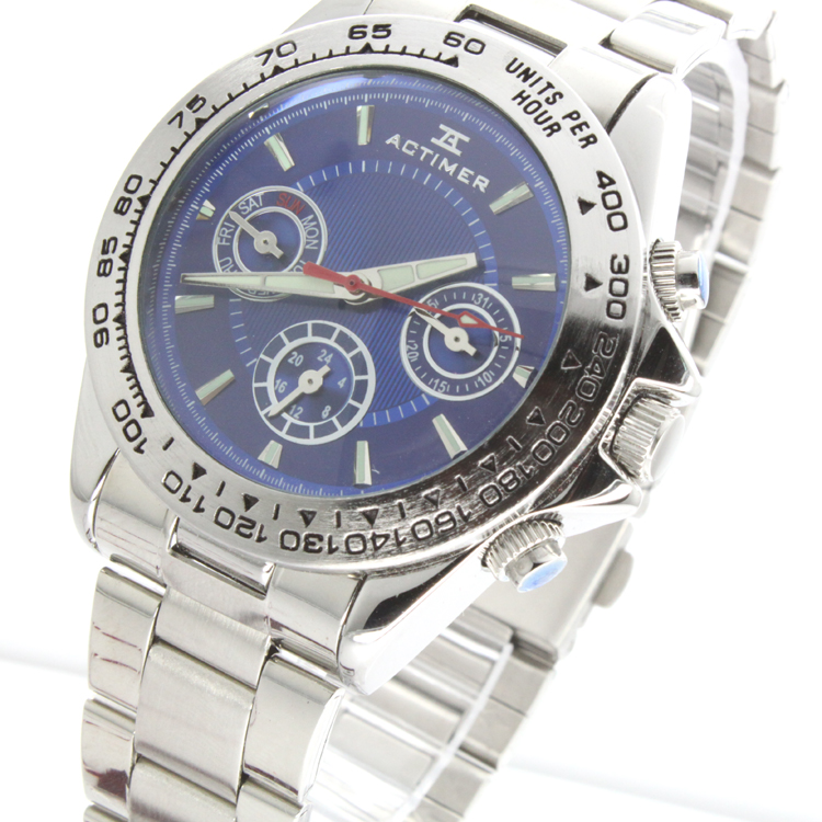 包邮专柜多功能 钢带手表 品牌男士手表正品腕表七夕时装表 手表