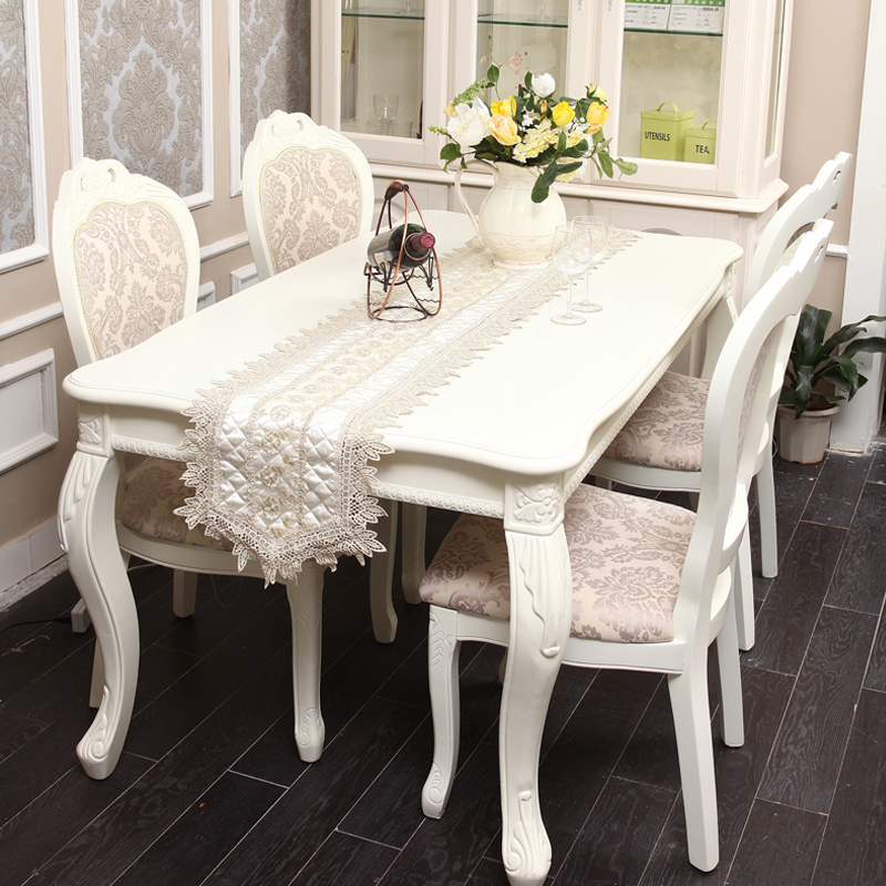 美丝纺 金色家园系列餐椅垫桌旗 高档餐椅坐垫套装
