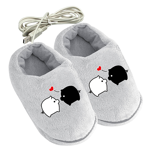 『优贝生活』冬季暖脚宝 分开式USB暖脚鞋 暖脚鞋 可拆洗 保暖