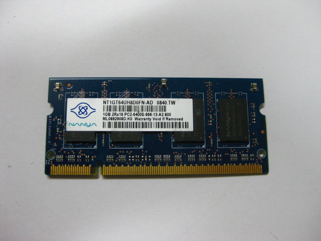 Nanya南亚原装PC2-6400S DDR2 800MHz 1G原装笔记本内存 蓝板真货