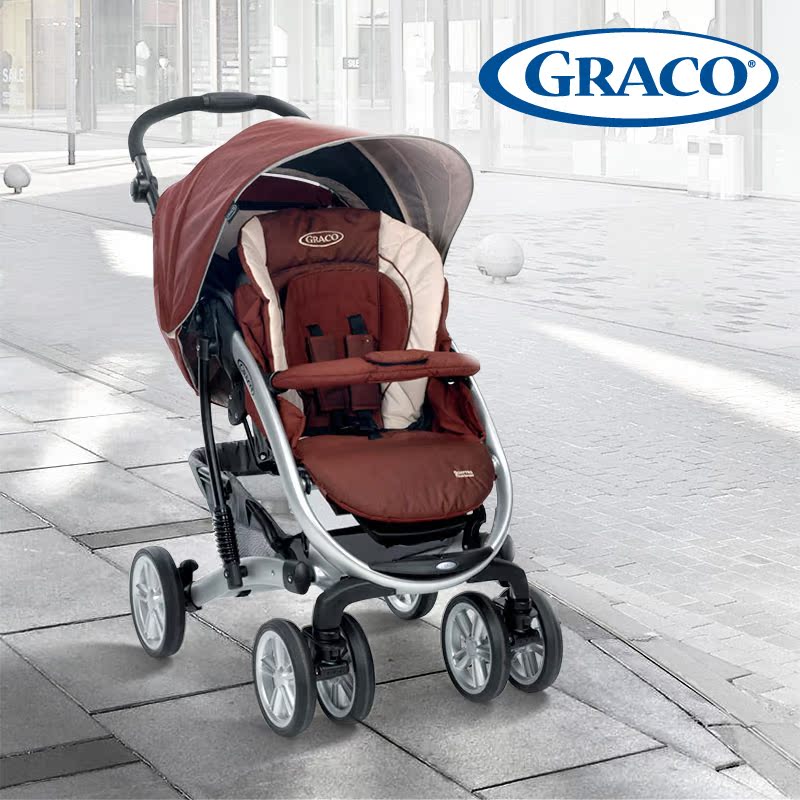 美国Graco葛莱婴儿手推车旅行家运动系列铝合金避震四轮童车包邮