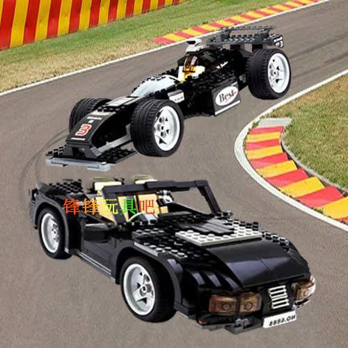 乐高法拉利赛车敞篷跑车汽车组装模型高难度拼装积木儿童益智玩具