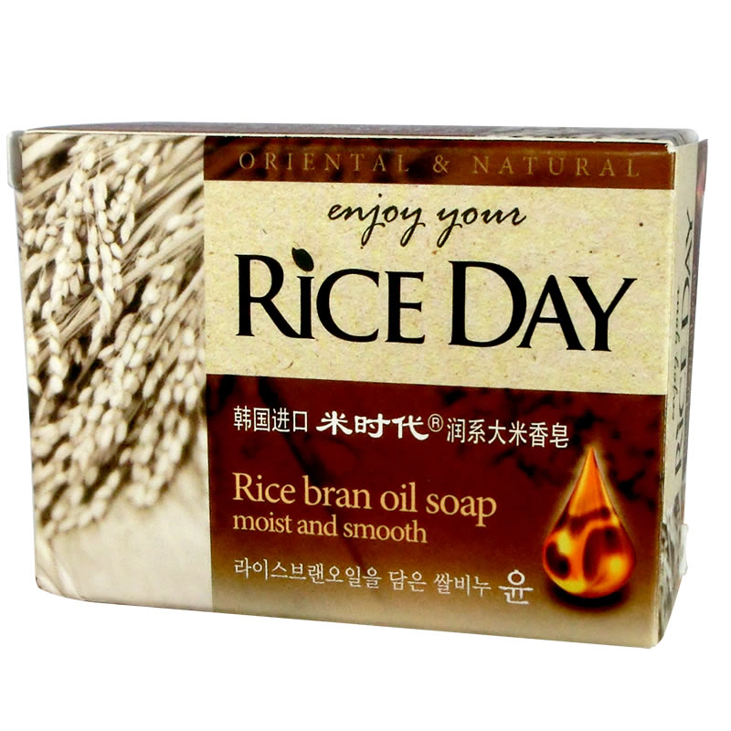 韩国原装进口希杰狮王米时代大米香皂润系单块100g深层滋润美白