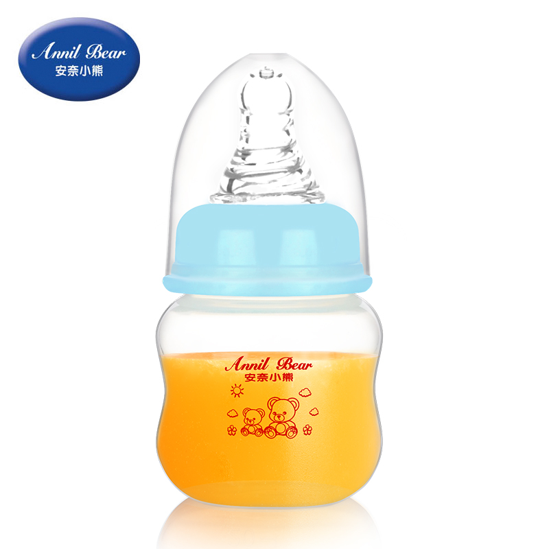 安奈小熊婴儿果汁小奶瓶60ml 新生儿标准口径PP奶瓶宝宝喂药喝水