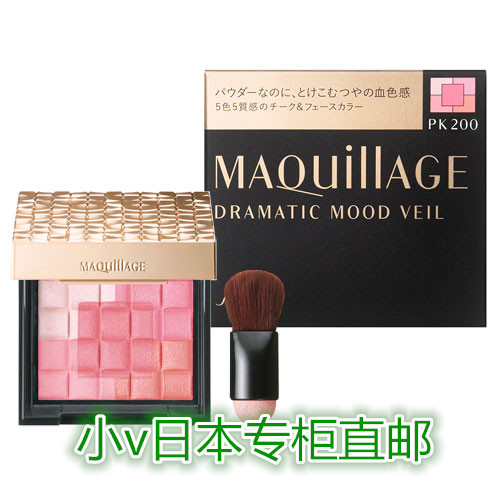 日本专柜直邮 资生堂Maquillage心机 5色立体高光修容腮红2015新