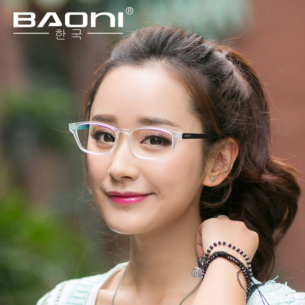 韩国宝尼2015新款女士眼镜优雅OL白领超轻复古彩色圆脸近视镜框架