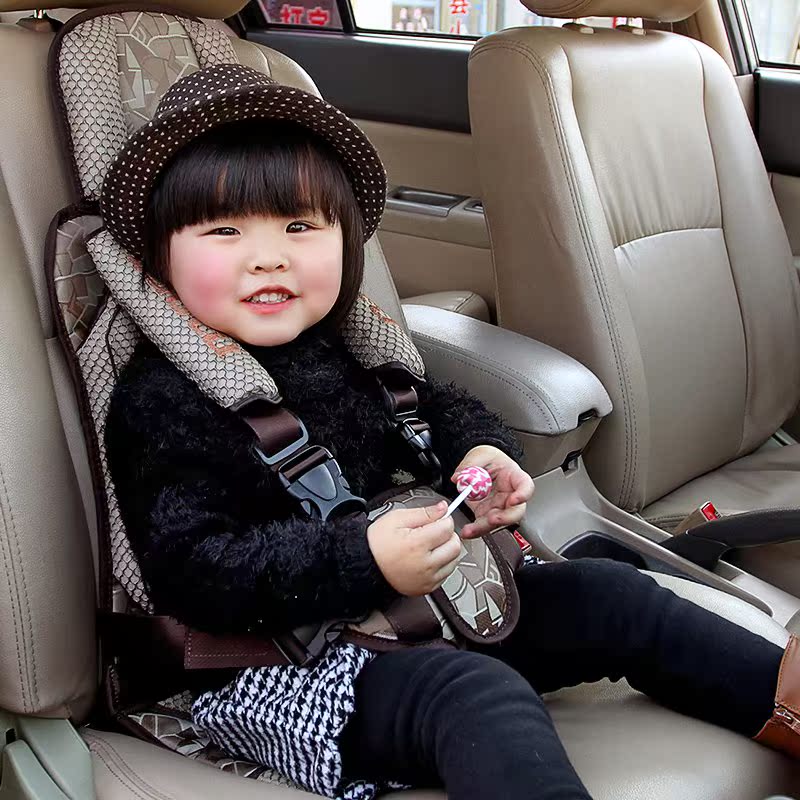 热卖便携式安全坐垫简易儿童汽车安全座椅婴儿宝宝0-4岁3-12周岁