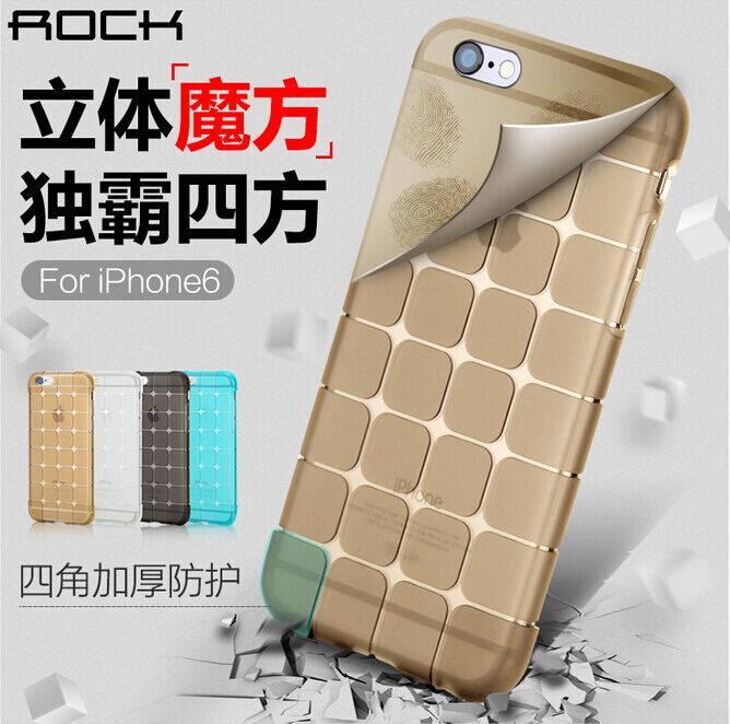 ROCK苹果6手机壳硅胶创意防摔plus洛克iphone6s外壳软4.7磨砂透明