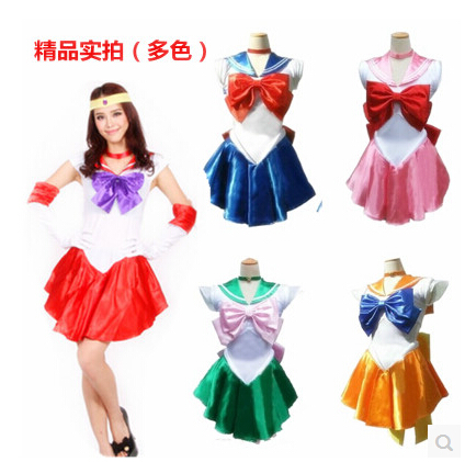 Sailor Moon美少女战士COSPLAY衣服月野兔定做美战水冰月现货服装