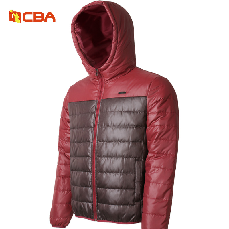cba男运动服2014冬新款运动羽绒服 潮流拼接保暖鸭绒运动服外套