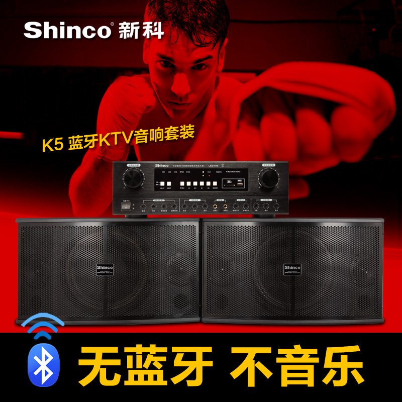 Shinco/新科 K5高端专业级KTV音响套装 舞台卡拉OK音箱点歌大功率