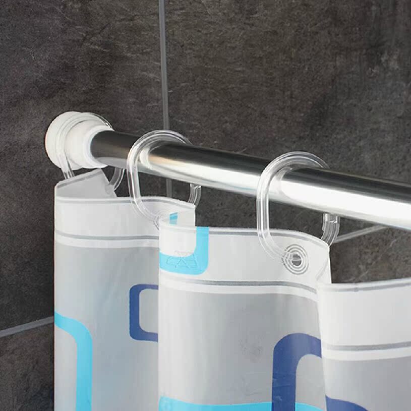RIDDER德国进口浴室卫生间伸缩弹簧直杆型浴帘杆淋浴杆 免打孔