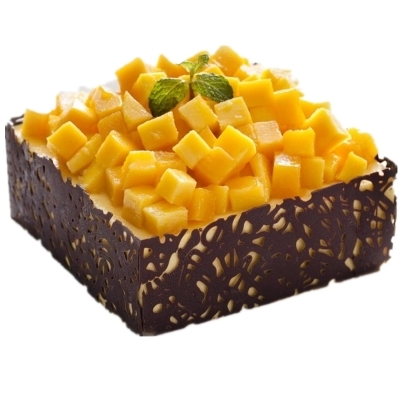全国配送芒果慕斯方形欧式蛋糕新鲜水果手工生日蛋糕免费送货上门