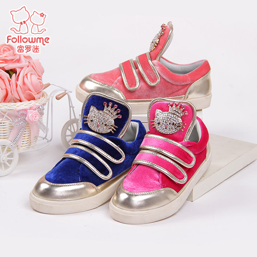 富罗迷童鞋帆布鞋2015年春季新品韩版休闲鞋低帮女童