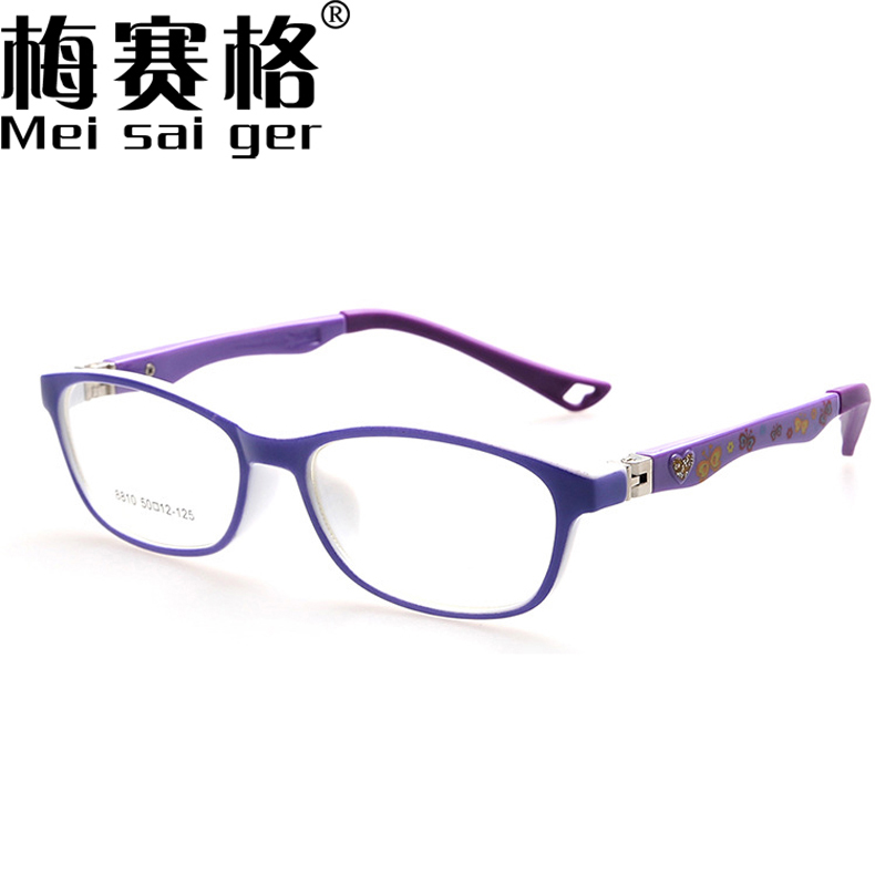 儿童光学架 超轻耐用安全 全框近视眼镜架弱远视眼镜框 进口TR90