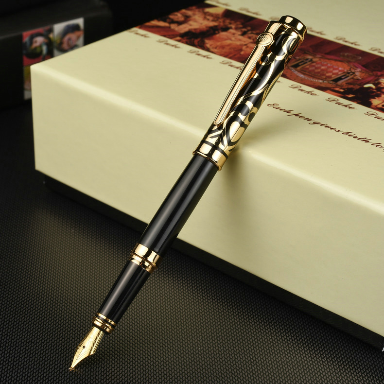 公爵duke钢笔正品金属钢笔签字水笔波洛克系列墨水礼盒套装
