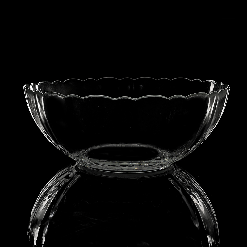 大号23cm莲花南瓜玻璃碗水果盆大汤碗沙拉碗有小号13cm