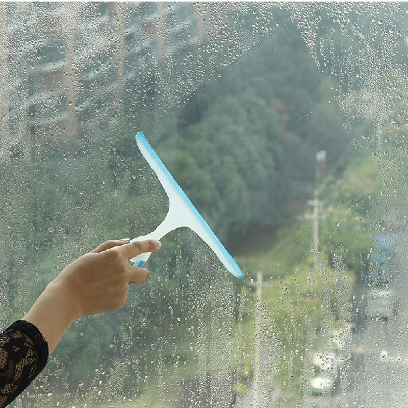 日本进口玻璃清洁器 短柄软胶玻璃刮 浴室汽车玻璃刮水透明玻璃擦