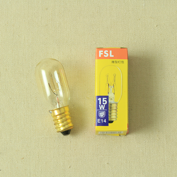 佛山/FSL小螺口台灯灯泡E14冰箱15W可调光盐灯专用配件白炽灯泡