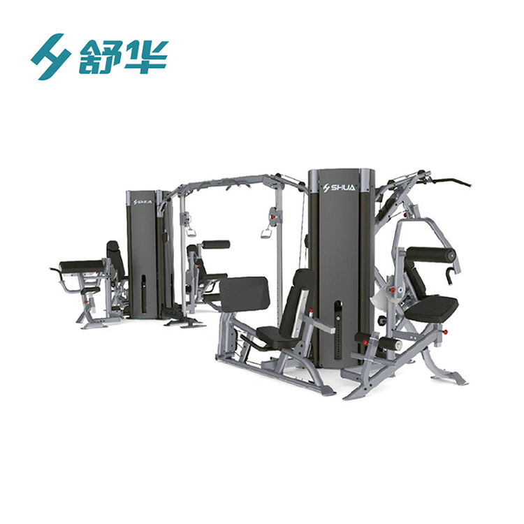 舒华十人站综合训练器SH-N7000 单位员工健身房力量训练器材
