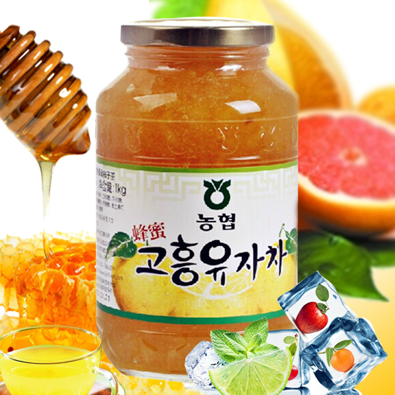 韩国原产农协蜂蜜柚子茶 原装进口正品 1000g