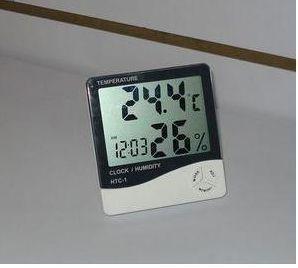 博洋 HTC-1 超大屏幕数显 室内电子温湿度计 电子温度计 有闹钟