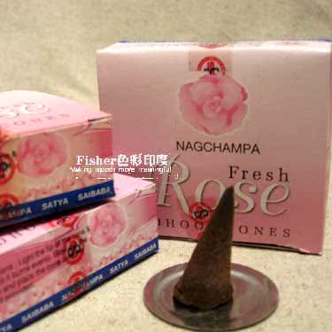 印度锥形香。Rose-清新玫瑰 印度顶级香 Satya集团出品 11sc03