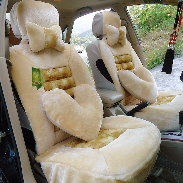 汽车坐垫 冬季新款 毛绒座垫 决明子保健毛垫冬天棉车垫汽车用品