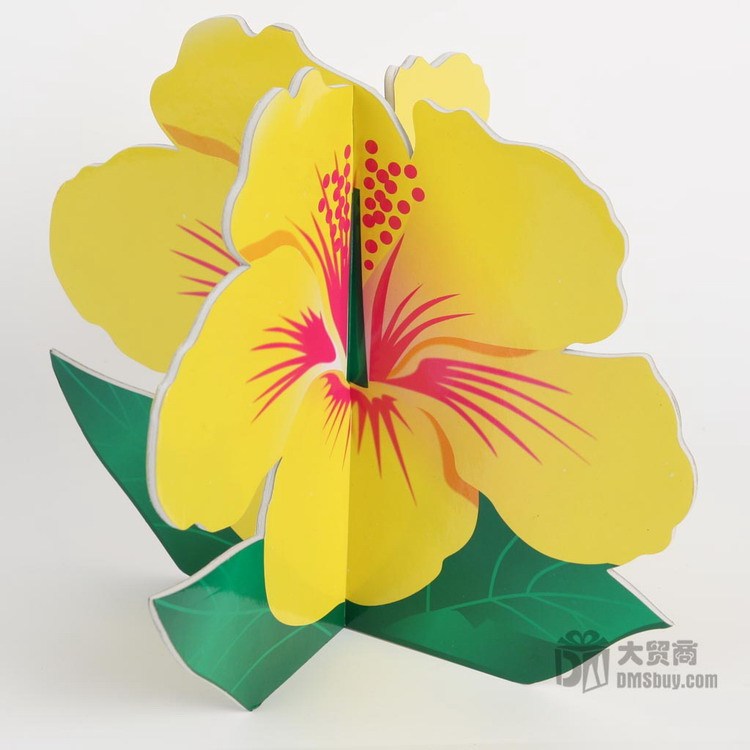 黄色花朵3D立体拼图 手工DIY制作 拼装泡沫板-AS00319* 0.1