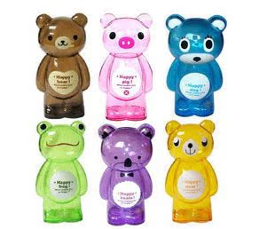 创意儿童生日礼物可爱塑料透明动物咪熊零钱罐储蓄罐存钱罐储钱罐