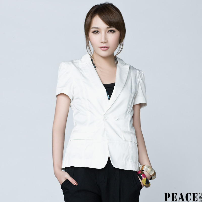 【断码特惠】2011太平鸟TRENDY夏季女装翻袋短袖外套AE1020317