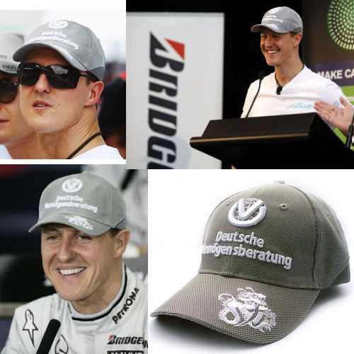 秒杀 2011新款 F1梅赛德斯车队帽子 赛车帽 舒马赫签名帽子