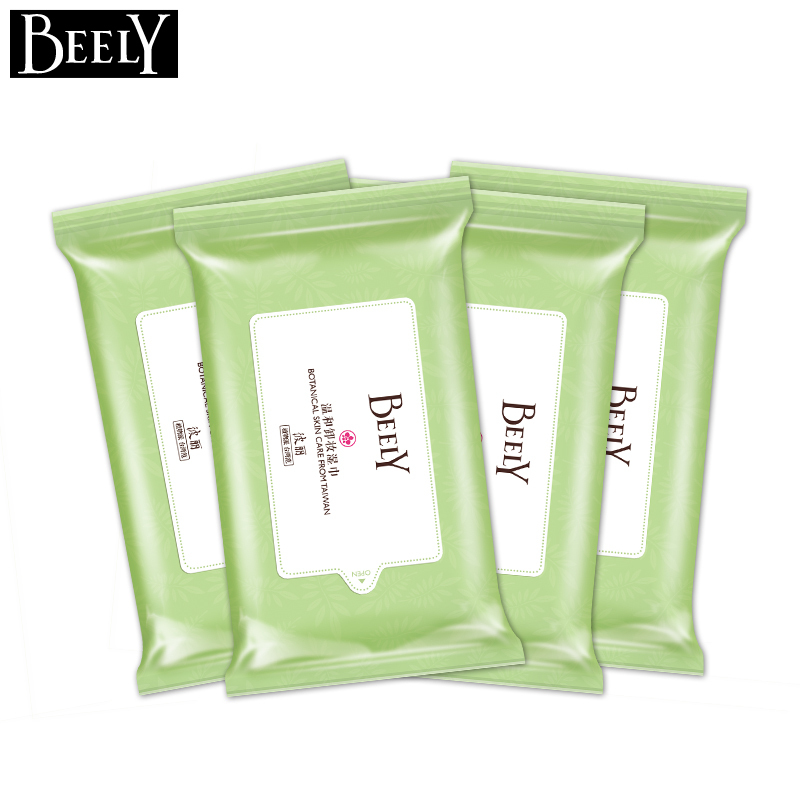 BEELY/彼丽 温和卸妆湿巾4包装 快速温和干净保湿防敏感零残留