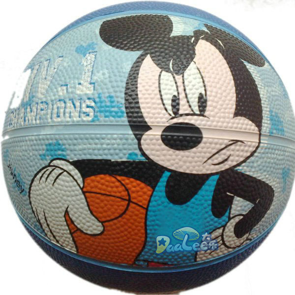 正版Disney迪士尼篮球 儿童3号橡胶篮球DA1004-A 米奇
