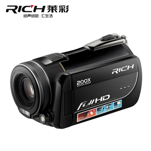 RICH/莱彩 HD-A260 全高清数码摄像机 光学防抖送广角 20倍夜拍