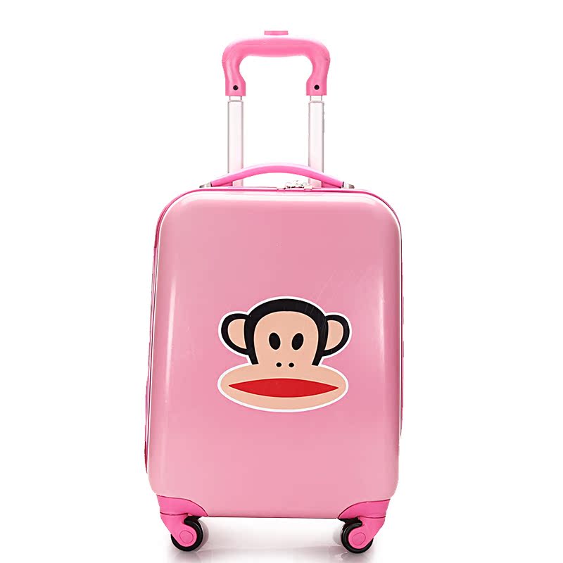2015新款儿童拉杆箱 大嘴猴男女童卡通旅行行李箱 ABS万向轮18寸