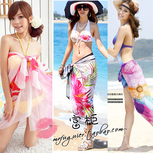 2011年新款三亚海边必备沙滩披纱/沙滩巾