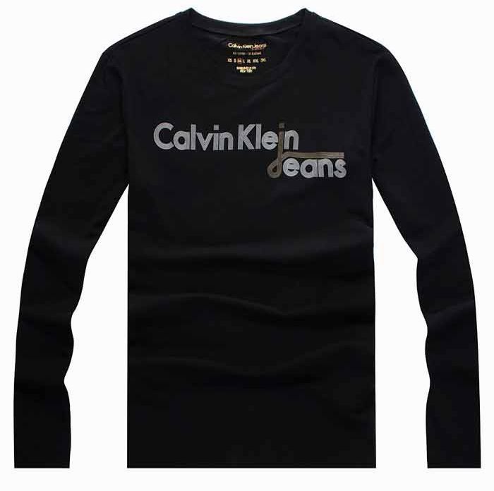 2012 包邮 Calvin Klein 正品 CK男装长袖圆领字母图案长袖T恤