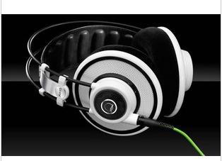 日本 代购  AKG耳机 Q701BLK 黑白绿3色可选