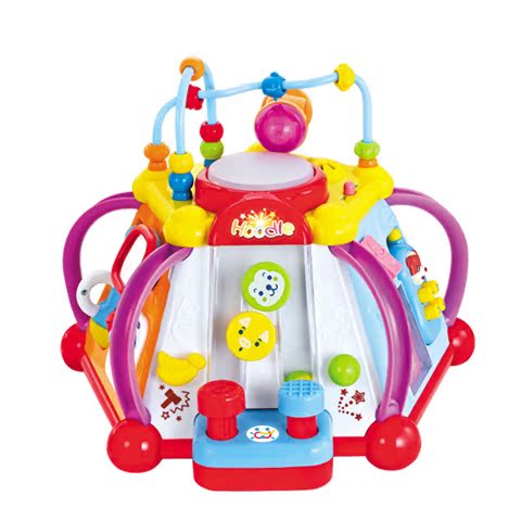 HUILE TOYS汇乐玩具2014806儿童玩具工作台学习机正品快乐游戏桌