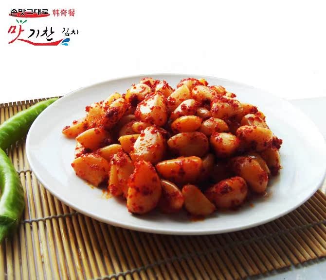韩国畅销品牌 【韩奇餐】大蒜泡菜 正宗韩国泡菜大蒜 1公斤