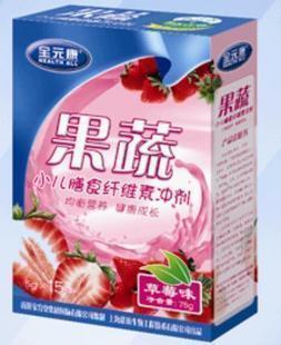 全元康果蔬小儿膳食纤维素冲剂 草莓味 15袋装 11年2月新品