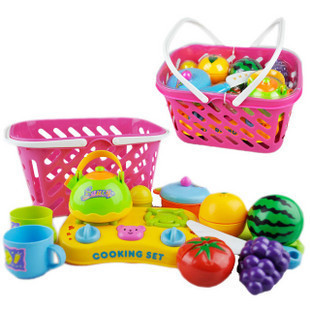 儿童玩具 玩具水果篮 仿真过家家玩具 水果切切看 宝宝动手能力