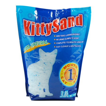 Kittysand水晶猫砂猫沙3.8升除臭吸潮抗菌
